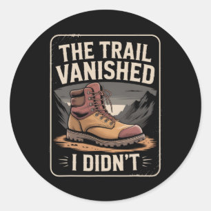 Adventure Mountain Range Outdoor Peaks Explorer Vi Classic Round Sticker