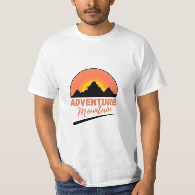 Adventure mountain  t-shirt. T-Shirt (Front)