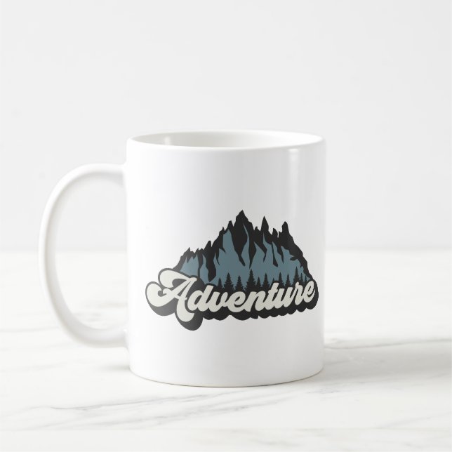 Adventure Mountains Coffee Mug (Left)