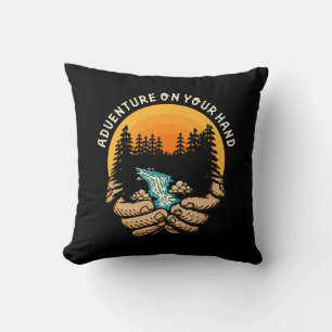 Adventure on Your Hand Throw Pillow