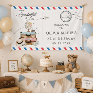 Adventure Onederful Travel Voyage Postage Mail Banner