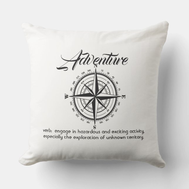 Adventure  outdoor pillow (Front)