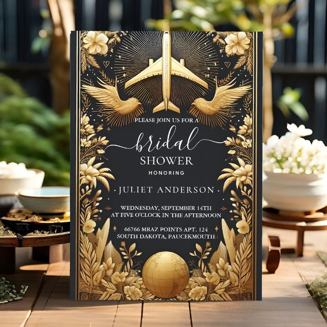 Adventure Passport Boarding Pass Bridal Shower Invitation (Creator Uploaded)