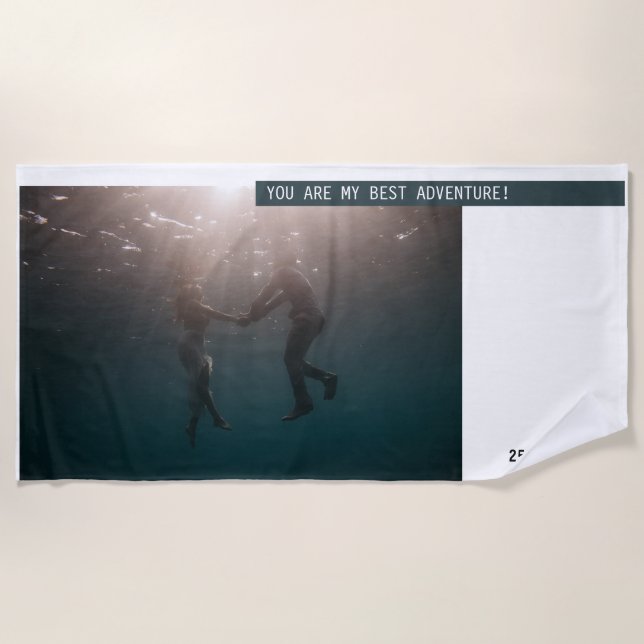 Adventure Photo Sea Beach Towel (Front)