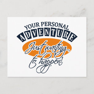 ADVENTURE postcard - customizable