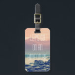 Adventure print luggage tag<br><div class="desc">Let's go on an adventure</div>