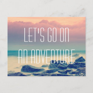 Adventure print postcard