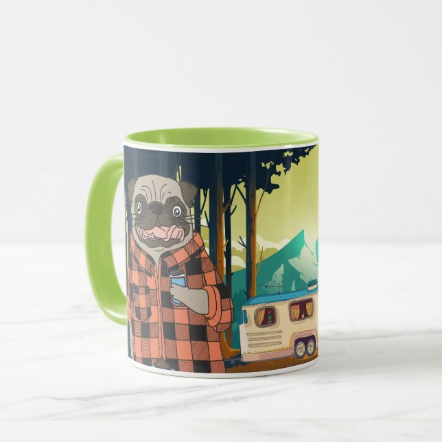Adventure Pug Mug (Front Left)