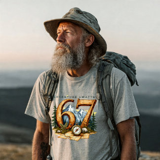 Adventure Retirement 67 T-Shirt – Travel & Outdoor Tri-Blend Shirt