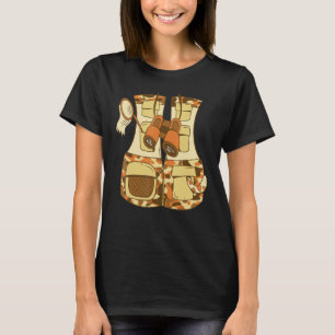 Adventure Safari Vest With Expedition Binoculars T-Shirt