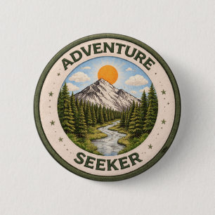 Adventure Seeker 2 Inch Round Button