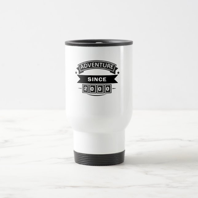 Adventure Since [Year] Custom Thermal Travel Mug (Center)
