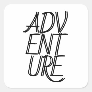 Adventure Square Sticker