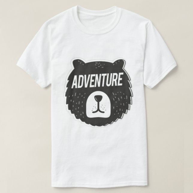 Adventure Sticker T-Shirt (Design Front)