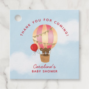 Adventure Theme Baby Shower Girl Thank You Favour Tags