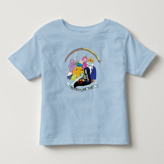 Adventure Time | BMO Group Graphic T-Shirt (Front)
