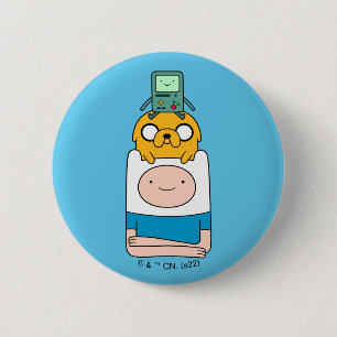 Adventure Time   BMO, Jake, & Finn 2 Inch Round Button
