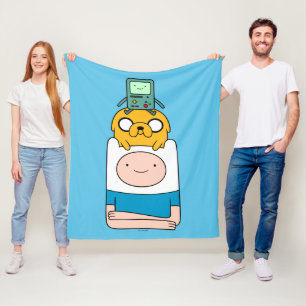 Adventure Time   BMO, Jake, & Finn Fleece Blanket