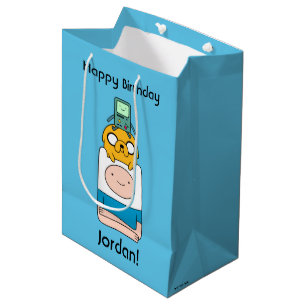 Adventure Time   BMO, Jake, & Finn Medium Gift Bag