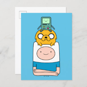 Adventure Time   BMO, Jake, & Finn Postcard