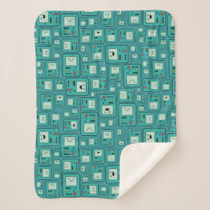 Adventure Time   BMO Pattern Sherpa Blanket