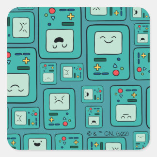 Adventure Time | BMO Pattern Square Sticker
