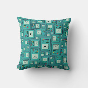 Adventure Time   BMO Pattern Throw Pillow