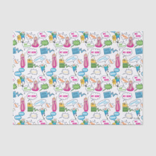 Adventure Time   Character Call-Out Pattern Tissue Paper