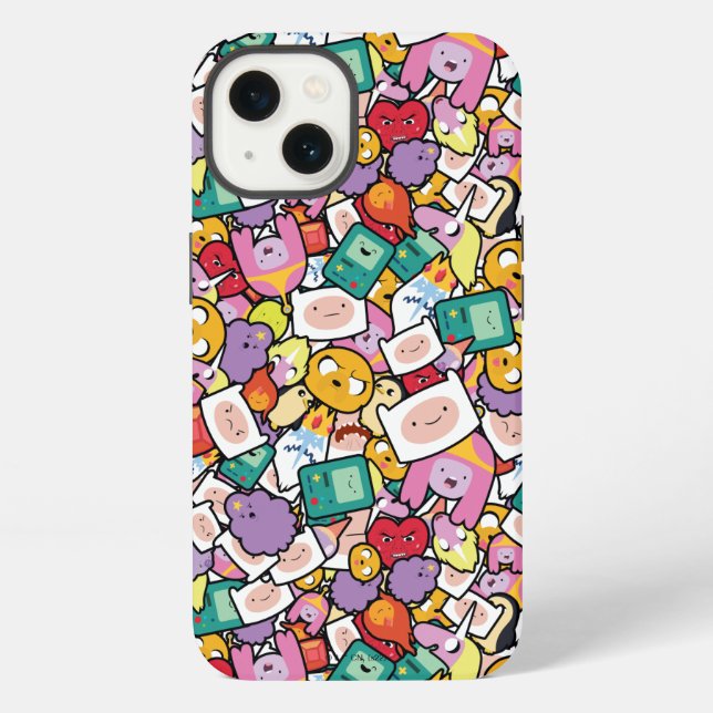 Adventure Time | Character Toss Pattern iPhone Case (Back)