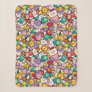 Adventure Time | Character Toss Pattern Sherpa Blanket