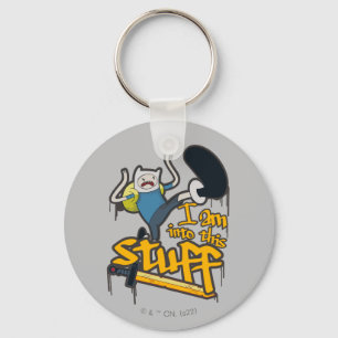 Adventure Time   Finn "I Am Into This Stuff" Keychain