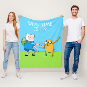 Adventure Time   Finn & Jake Fist Bump Fleece Blanket