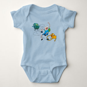 Adventure Time   Finn & Jake Play With BMO T-Shirt Baby Bodysuit