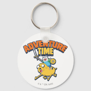Adventure Time   Finn Riding Jake Keychain