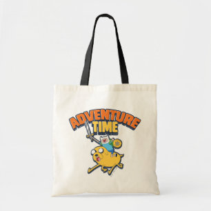 Adventure Time   Finn Riding Jake Tote Bag