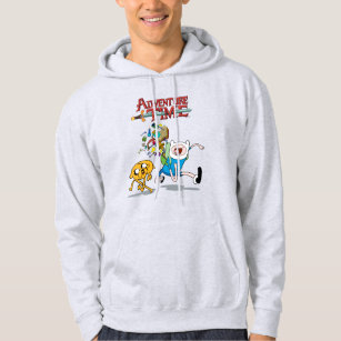 Adventure Time   Finn's Backpack Adventure Gear Hoodie