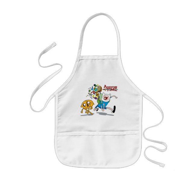 Adventure Time | Finn's Backpack Adventure Gear Kids Apron (Front)