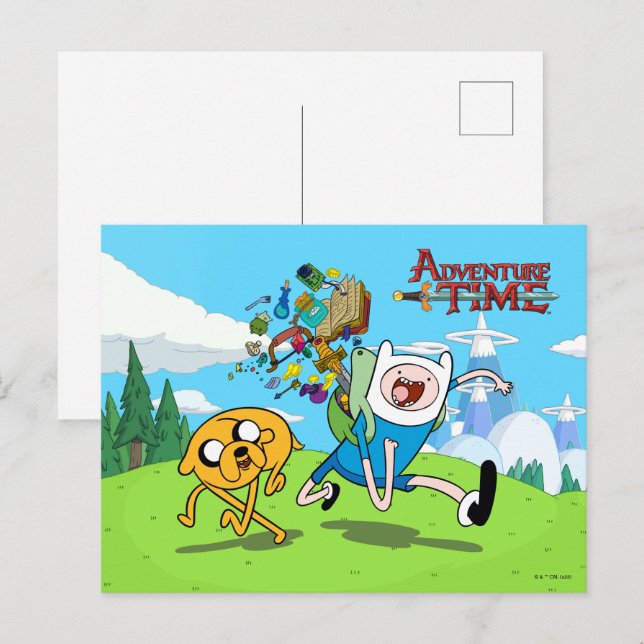 Adventure Time | Finn's Backpack Adventure Gear Postcard (Front/Back)