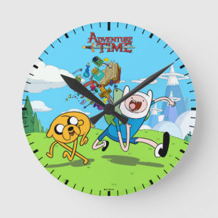 Adventure Time   Finn's Backpack Adventure Gear Round Clock
