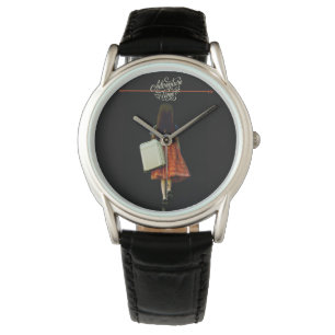 Adventure time - girl with suitcase T-Shirt Charm Watch