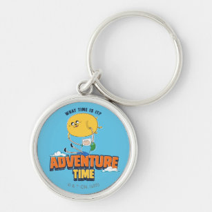 Adventure Time   Jake Floating With Finn Keychain