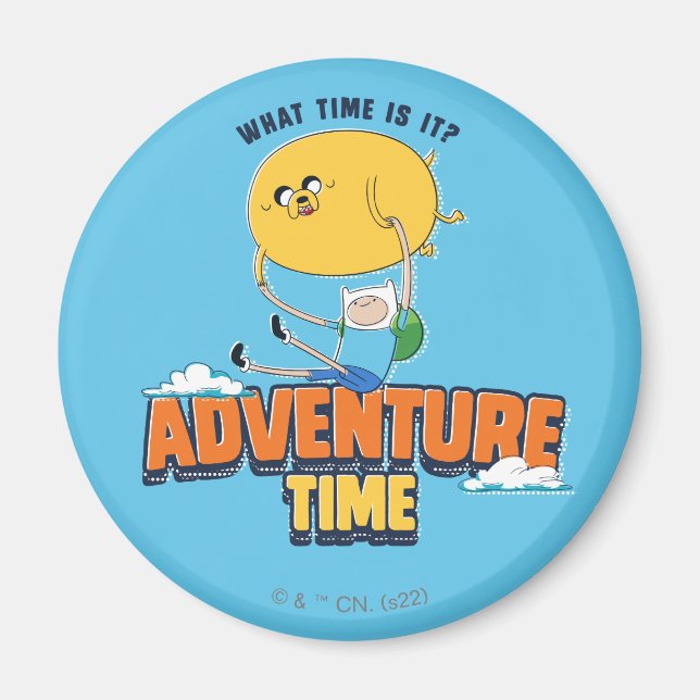Adventure Time | Jake Floating With Finn Magnet (Front)