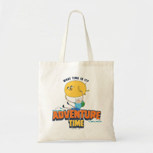 Adventure Time Jake Floating With Finn Tote Bag