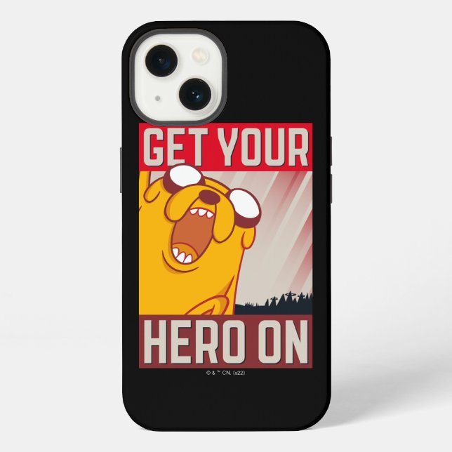Adventure Time | Jake "Get Your Hero On" iPhone Case (Back)