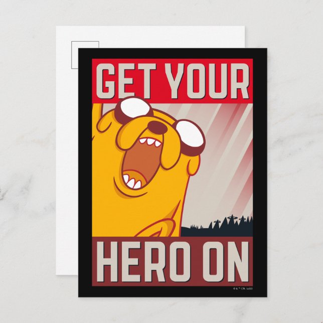 Adventure Time | Jake "Get Your Hero On" Postcard (Front/Back)