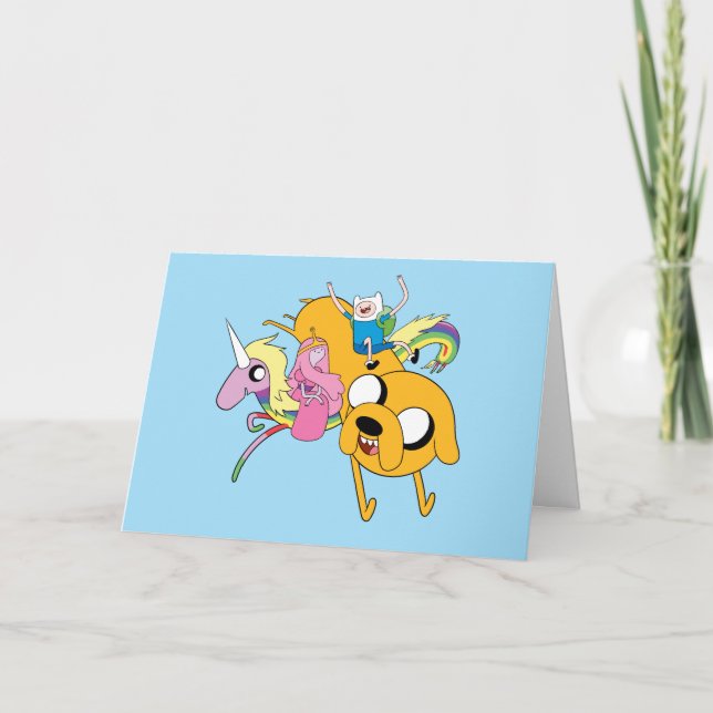 Adventure Time | Lady, Bubblegum, Finn, & Jake Card (Front)