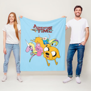 Adventure Time   Lady, Bubblegum, Finn, & Jake Fleece Blanket