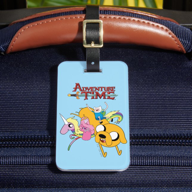 Adventure Time | Lady, Bubblegum, Finn, & Jake Luggage Tag (Front Insitu 2)
