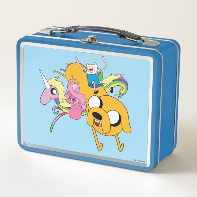 Adventure Time | Lady, Bubblegum, Finn, & Jake Metal Lunch Box (Front)