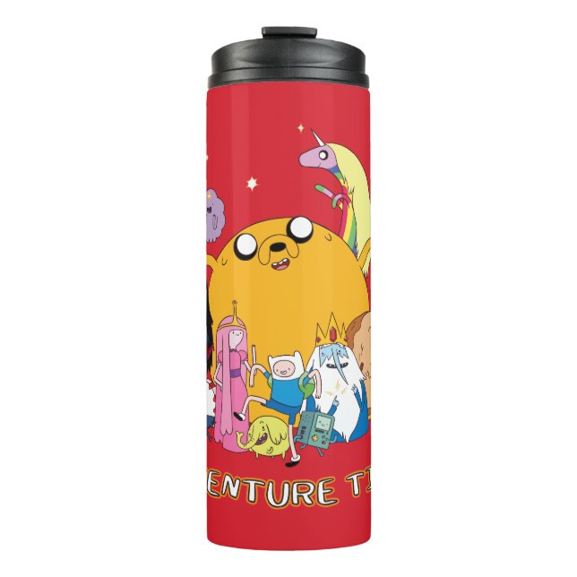 Adventure Time | Large Jake Group Graphic Thermal Tumbler (Front)